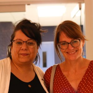 Selma Kouidri et Marie-Andree Farmer au lancement du 25 août 2022